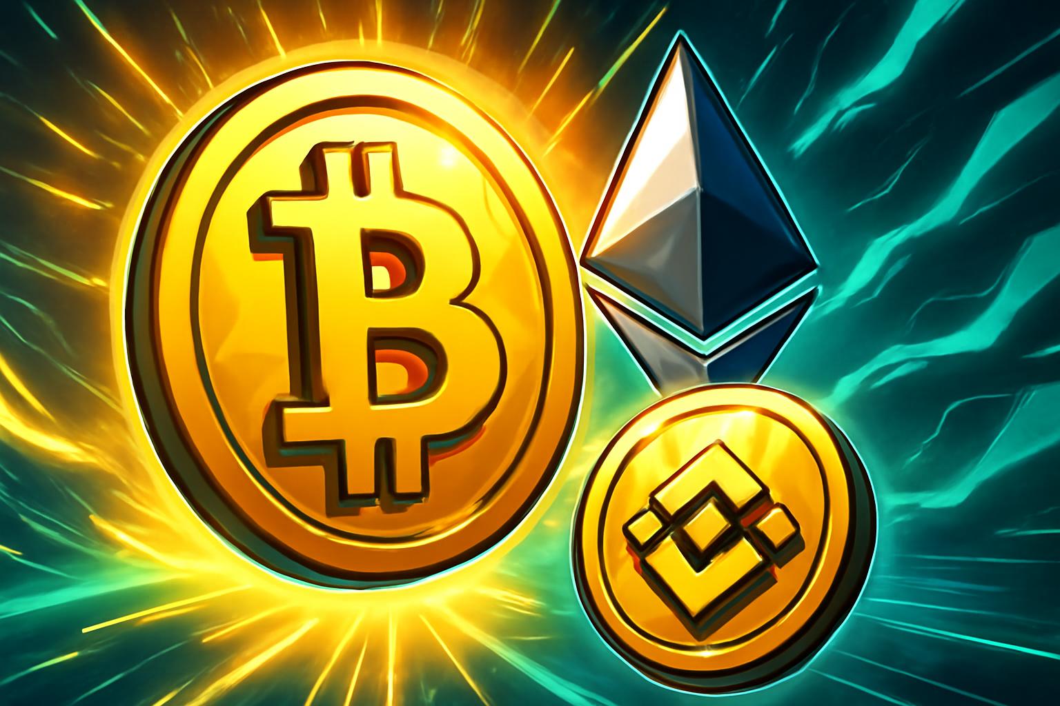 加密市场更新：比特币与以太坊领涨，伴随短期盘整