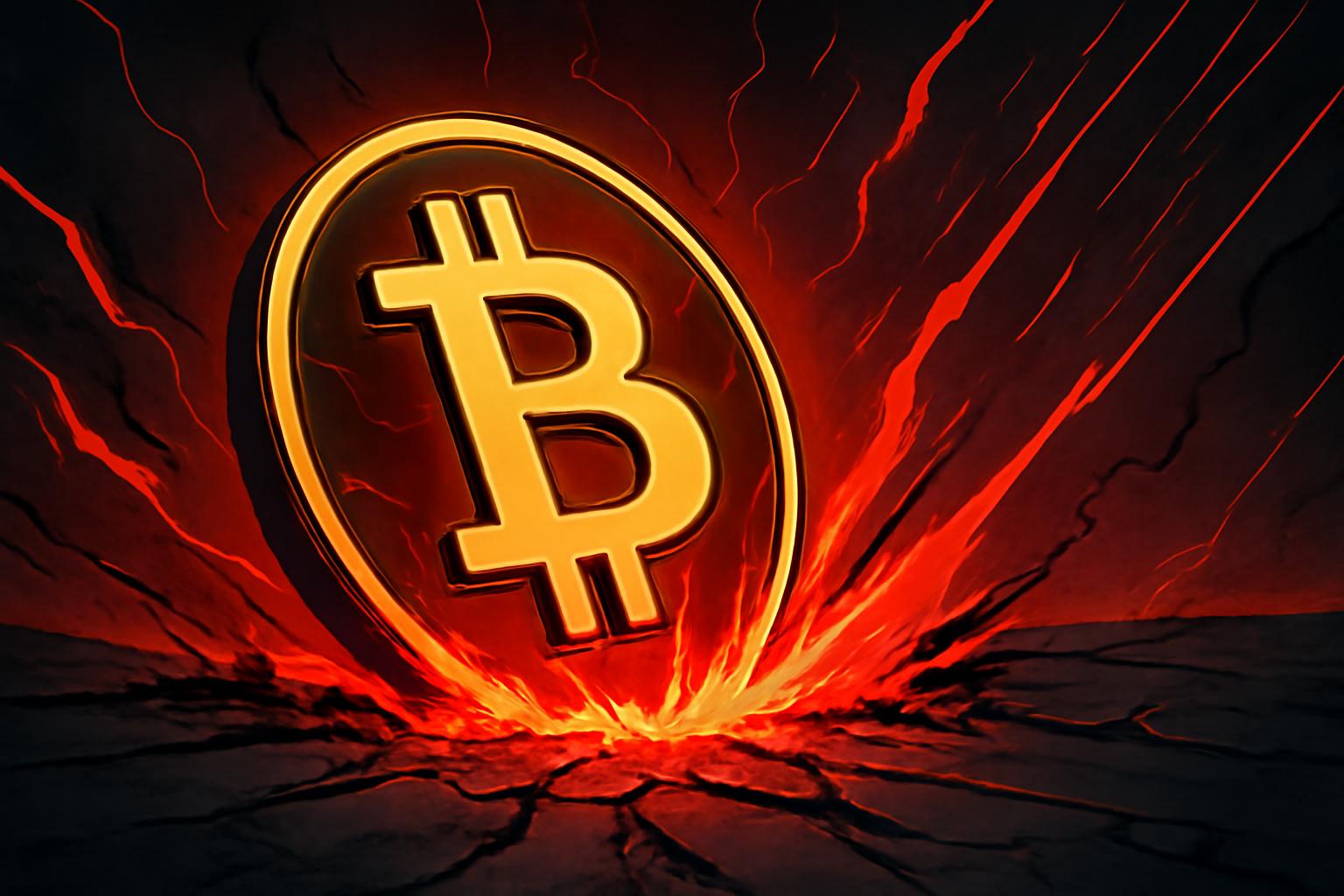 比特币在关键支撑位徘徊，随着市场逼近投降