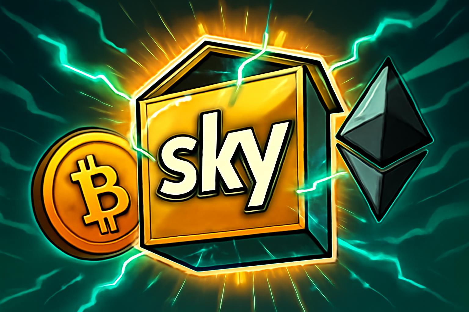 去中心化金融借贷平台 Sky 通过重新打包产品提升信用评级