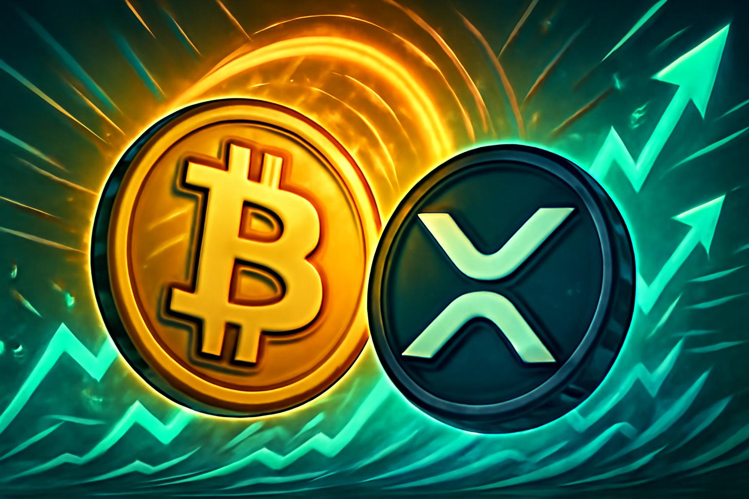 比特币和 XRP 在加密货币市场找到一个新的主要驱动因素时上涨